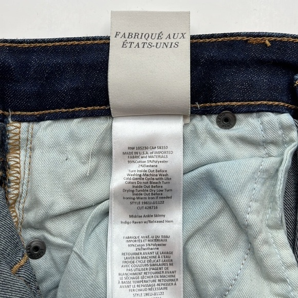 Joie Jeans Mid Rise Skinny Ankle Size 26 - Picture 10 of 16